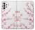 W3707 Fleur de cerisier rose fleur de printemps Etui Coque Housse et Flip Housse Cuir pour Samsung Galaxy A73 5G