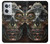 W1685 Crâne Steampunk Etui Coque Housse et Flip Housse Cuir pour OnePlus Nord CE 2 5G