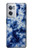 W3439 Tissu Indigo Tie Dye Etui Coque Housse et Flip Housse Cuir pour OnePlus Nord CE 2 5G