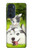 W3795 Peinture Husky Sibérien Ludique Chaton Grincheux Etui Coque Housse et Flip Housse Cuir pour Motorola Edge 30 Pro