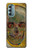 W3359 Vincent Van Gogh Crâne Etui Coque Housse et Flip Housse Cuir pour Motorola Moto G Stylus 5G (2022)