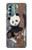 W3793 Peinture de neige mignon bébé panda Etui Coque Housse et Flip Housse Cuir pour Motorola Moto G Stylus 5G (2022)