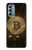 W3798 Crypto-monnaie Bitcoin Etui Coque Housse et Flip Housse Cuir pour Motorola Moto G Stylus 5G (2022)