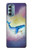 W3802 Rêve Baleine Pastel Fantaisie Etui Coque Housse et Flip Housse Cuir pour Motorola Moto G Stylus 5G (2022)
