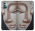 W1255 Visage du Bouddha Etui Coque Housse et Flip Housse Cuir pour Nokia G11, G21