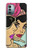 W3171 Filles Pop Art Etui Coque Housse et Flip Housse Cuir pour Nokia G11, G21