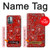 W3354 Rouge classique Bandana Etui Coque Housse et Flip Housse Cuir pour Nokia G11, G21