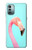 W3708 Flamant rose Etui Coque Housse et Flip Housse Cuir pour Nokia G11, G21