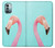 W3708 Flamant rose Etui Coque Housse et Flip Housse Cuir pour Nokia G11, G21