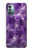 W3713 Graphique violet améthyste à quartz imprimé Etui Coque Housse et Flip Housse Cuir pour Nokia G11, G21
