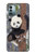 W3793 Peinture de neige mignon bébé panda Etui Coque Housse et Flip Housse Cuir pour Nokia G11, G21