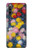 W3342 Claude Monet Chrysanthèmes Etui Coque Housse et Flip Housse Cuir pour Sony Xperia 10 IV