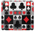 W3463 Costume Poker Carte Etui Coque Housse et Flip Housse Cuir pour Sony Xperia 10 IV