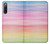 W3507 Coloré Arc-en-ciel pastel Etui Coque Housse et Flip Housse Cuir pour Sony Xperia 10 IV