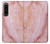 W3670 Marbre de sang Etui Coque Housse et Flip Housse Cuir pour Sony Xperia 1 IV