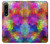 W3677 Mosaïques de briques colorées Etui Coque Housse et Flip Housse Cuir pour Sony Xperia 1 IV