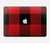 W2931 Rouge Buffle motif de vérification Etui Coque Housse pour MacBook Air 13″ (2022,2024) - A2681, A3113