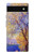 W3339 Claude Monet Antibes vue des jardins Salis Etui Coque Housse et Flip Housse Cuir pour Google Pixel 6a