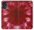 W2480 Tie dye rouge Etui Coque Housse et Flip Housse Cuir pour Motorola Moto G (2022)