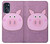 W3269 Porc Dessin animé Etui Coque Housse et Flip Housse Cuir pour Motorola Moto G (2022)