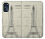 W3474 Dessin Architectural Eiffel Etui Coque Housse et Flip Housse Cuir pour Motorola Moto G (2022)