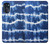 W3671 Tie Dye bleu Etui Coque Housse et Flip Housse Cuir pour Motorola Moto G (2022)