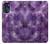 W3713 Graphique violet améthyste à quartz imprimé Etui Coque Housse et Flip Housse Cuir pour Motorola Moto G (2022)