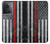 W3687 Drapeau américain de pompier mince ligne rouge Etui Coque Housse et Flip Housse Cuir pour OnePlus Ace