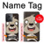 W3855 Dessin animé visage paresseux Etui Coque Housse et Flip Housse Cuir pour OnePlus Ace