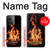 W3379 Cadre d'incendie Etui Coque Housse et Flip Housse Cuir pour OnePlus 10R