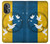 W3857 Colombe de la paix drapeau ukrainien Etui Coque Housse et Flip Housse Cuir pour OnePlus Nord N20 5G