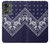 W3357 Marine Bleu Bandana Motif Etui Coque Housse et Flip Housse Cuir pour OnePlus Nord 2T