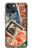 W3900 Timbres Etui Coque Housse et Flip Housse Cuir pour iPhone 13
