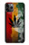 W3890 Drapeau Rasta Reggae Fumée Etui Coque Housse et Flip Housse Cuir pour iPhone 11 Pro Max