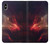 W3897 Espace nébuleuse rouge Etui Coque Housse et Flip Housse Cuir pour iPhone XS Max