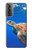 W3898 Tortue de mer Etui Coque Housse et Flip Housse Cuir pour Samsung Galaxy S21 Plus 5G, Galaxy S21+ 5G