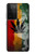 W3890 Drapeau Rasta Reggae Fumée Etui Coque Housse et Flip Housse Cuir pour Samsung Galaxy S21 Ultra 5G