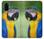 W3888 Ara Visage Oiseau Etui Coque Housse et Flip Housse Cuir pour Samsung Galaxy S20