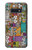 W3879 Griffonnage de musique rétro Etui Coque Housse et Flip Housse Cuir pour Samsung Galaxy S10e