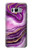 W3896 Stries d'or en marbre violet Etui Coque Housse et Flip Housse Cuir pour Samsung Galaxy S8 Plus
