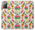 W3883 Motif de fruits Etui Coque Housse et Flip Housse Cuir pour Samsung Galaxy Note 20