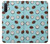 W3860 Motif à pois de noix de coco Etui Coque Housse et Flip Housse Cuir pour Samsung Galaxy Note 10