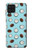 W3860 Motif à pois de noix de coco Etui Coque Housse et Flip Housse Cuir pour Samsung Galaxy A22 4G