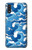 W3901 Vagues esthétiques de l'océan de tempête Etui Coque Housse et Flip Housse Cuir pour Samsung Galaxy A01