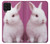 W3870 Mignon bébé lapin Etui Coque Housse et Flip Housse Cuir pour Samsung Galaxy M22