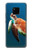 W3899 Tortue de mer Etui Coque Housse et Flip Housse Cuir pour Huawei Mate 20 Pro