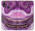 W3896 Stries d'or en marbre violet Etui Coque Housse et Flip Housse Cuir pour Huawei P20 Lite