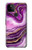 W3896 Stries d'or en marbre violet Etui Coque Housse et Flip Housse Cuir pour Google Pixel 5A 5G
