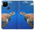W3898 Tortue de mer Etui Coque Housse et Flip Housse Cuir pour Google Pixel 4a 5G