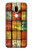 W3861 Bloc de conteneur coloré Etui Coque Housse et Flip Housse Cuir pour LG G7 ThinQ